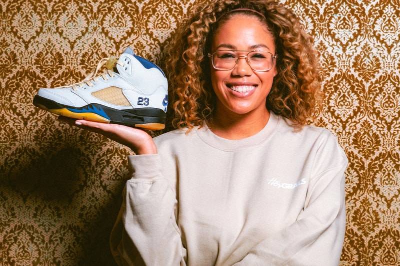 Tausha Saunders and the A Ma Maniére x Air Jordan 5 “Dawn” for Hypebeast’s Sole Mates